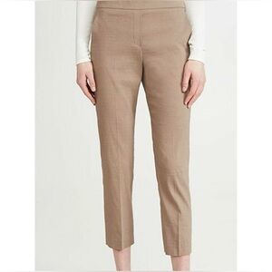 Theory Linen Trouser Pant Treeca Eco Crunch Wash Business Casual Office Career